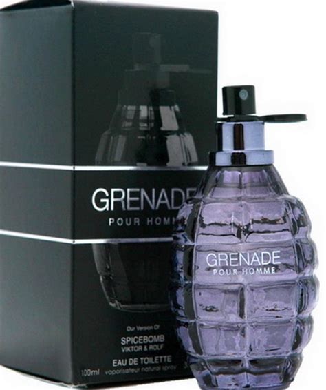 grenade cologne bottle